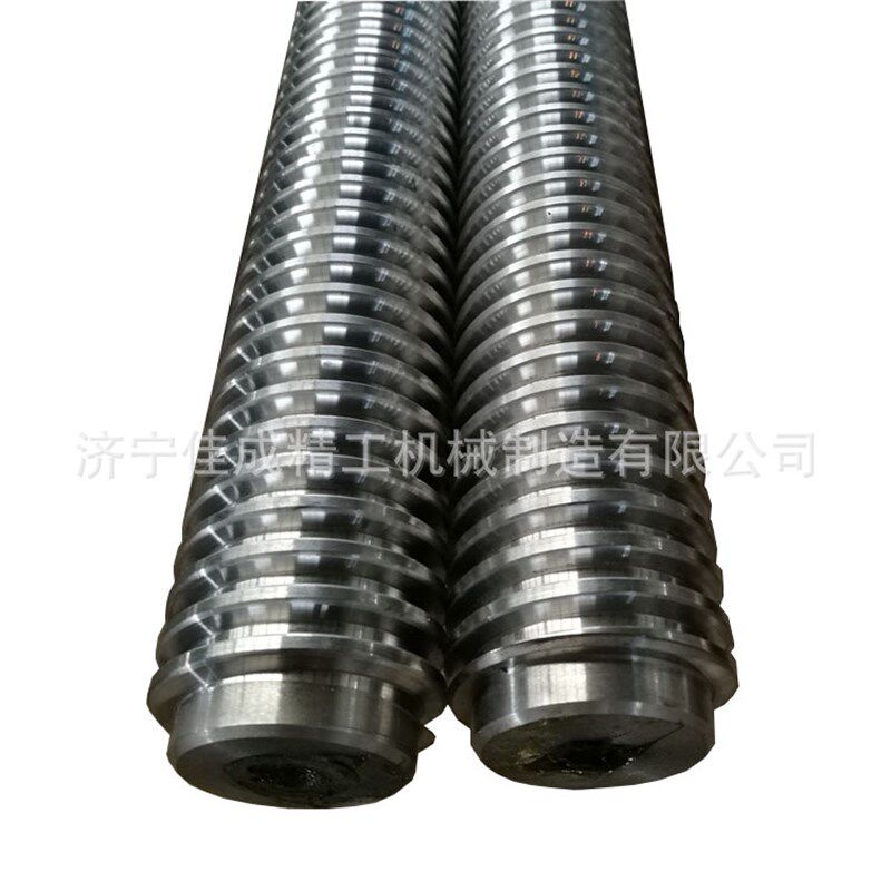 精密梯形丝杆加工Tr50T60T70T80大导程正反牙内花键梯形传动丝杠