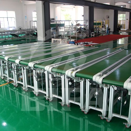 璧发输送机爬坡线皮带输送机爬坡输送机小型皮带线注塑电子厂车间