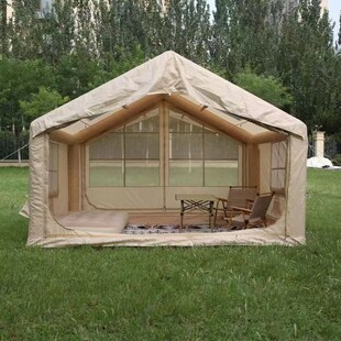 充气帐篷6.3平米户外露营过夜防雨厚露营大房间野外小屋便携