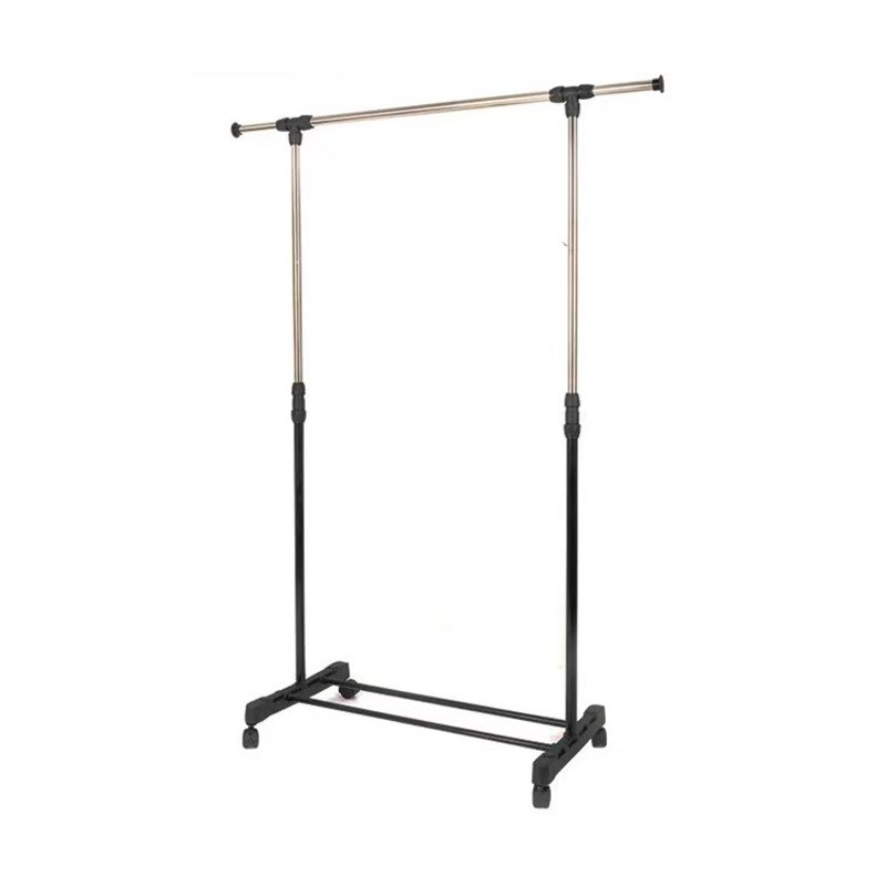 衣架厂家直供落地式晾衣架单杆双杆伸缩式不锈钢家用阳台室内