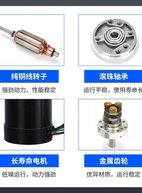 SG57XR-5795BL无刷行星减速电机 电动滚筒减速电机行星减速电机