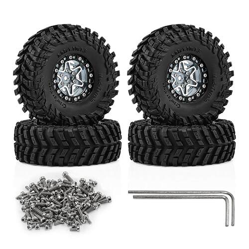 1/18TRX4M SCX24 FMS Ascent-18 1.3英寸轮毂 轮胎攀爬车轮毂W342