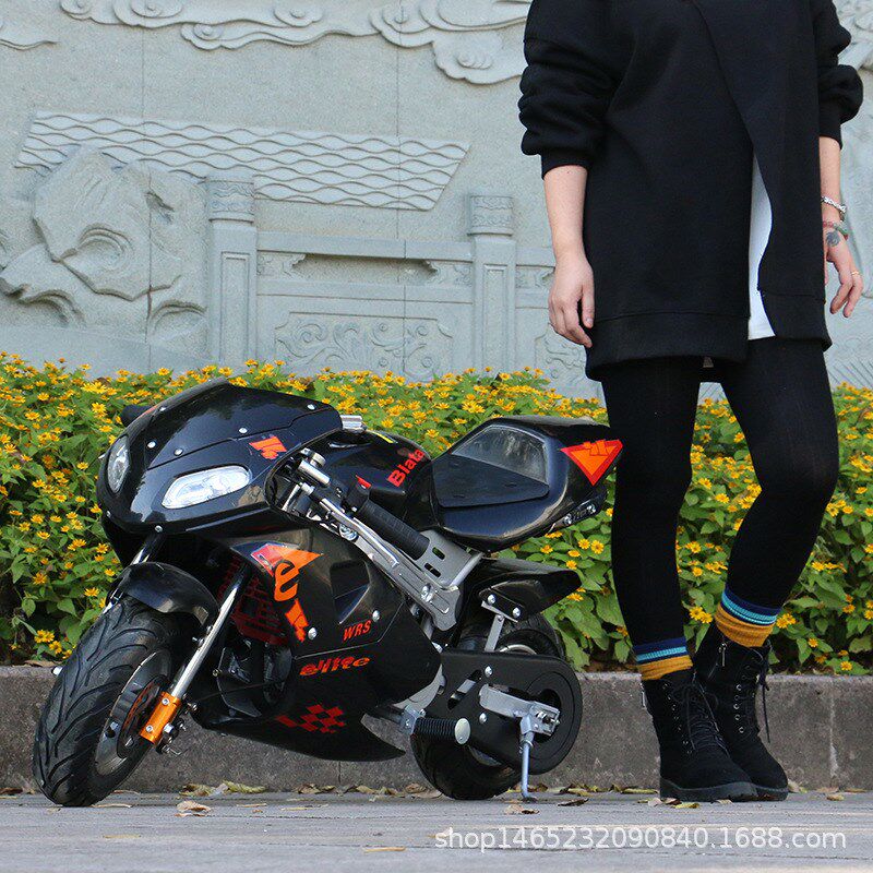 2020迷你摩托车小跑车全新款汽油趴赛小型摩托车跑车电启动 49cc