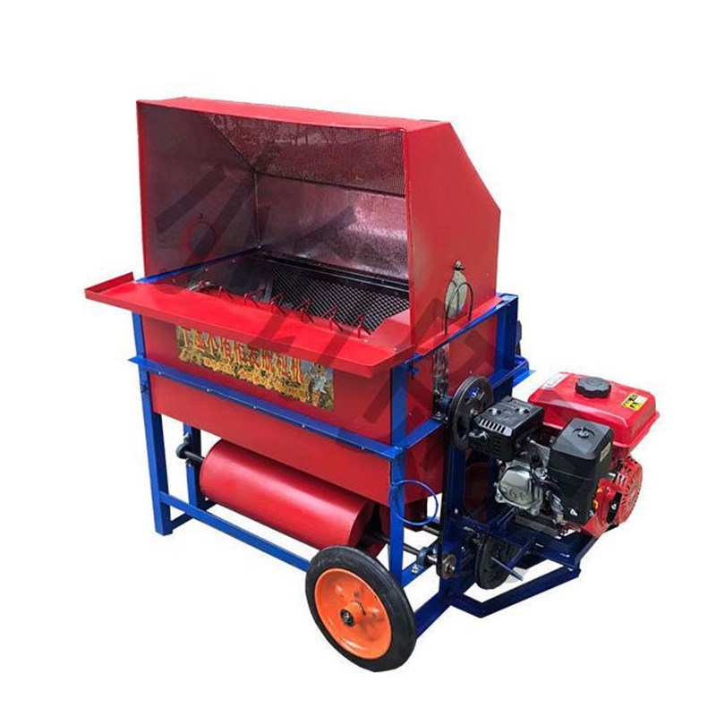 稻谷脱粒机新款农用小型水稻收割机全自动打谷机汽油款脱粒机器