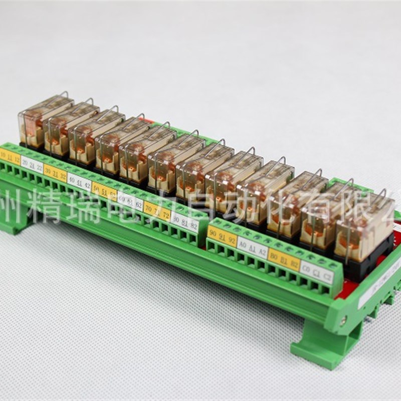 12路魏德米勒继电器模组模块板PLC放大板输出模块JR-12W1/24VDC