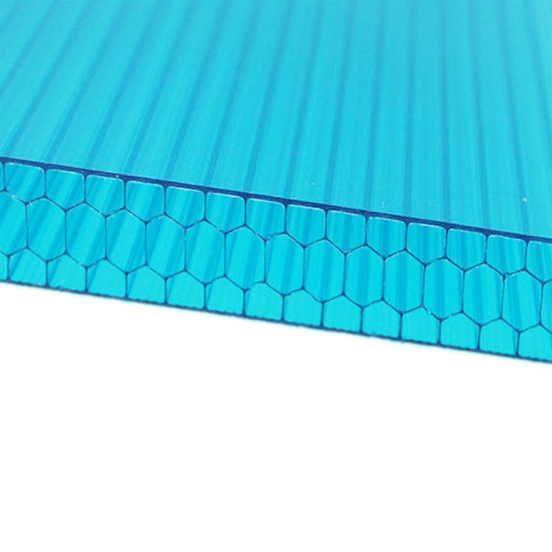 现货中空透明pc蜂窝板 温室大棚车篷雨棚工程专用PC聚碳酸酯板