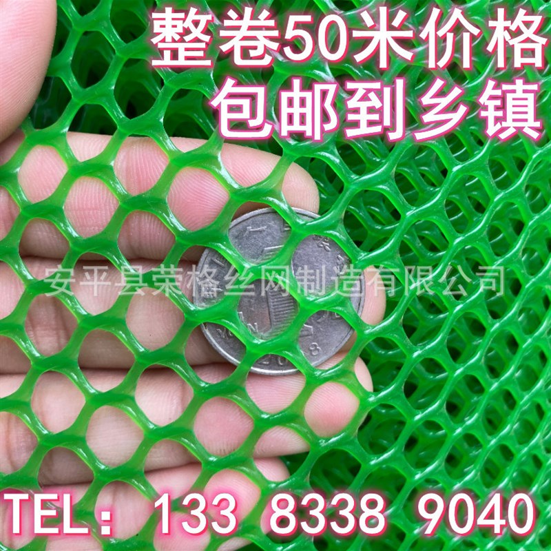 绿色塑料平网格防护养鸡围栏家禽养殖胶网小鸡鸭鹅苗垫网漏粪网片