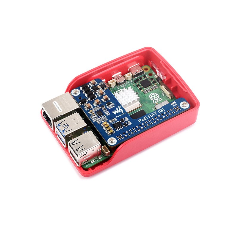 树莓派5 POE以太网供电扩展板 Raspberry Pi 5 RJ45网口供电模块