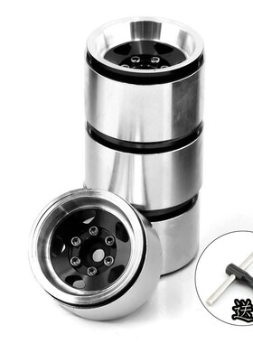 1/18 TRX4M路虎烈马1.0英寸金属轮毂 攀爬车铝合金轮毂 SCX24 FMS