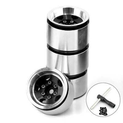 1/18 TRX4M路虎烈马1.0英寸金属轮毂 攀爬车铝合金轮毂 SCX24 FMS