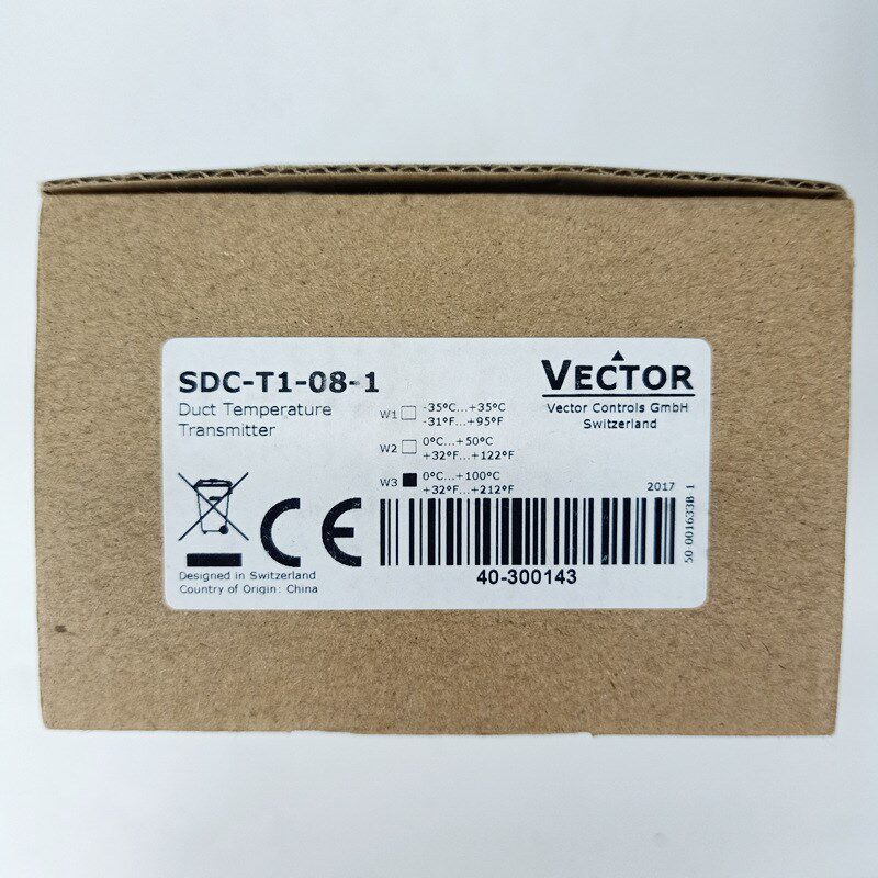 Vector伟拓SDC-T1-16-1 SDC-T1-24/08-1风管式 温度传感器 变送器