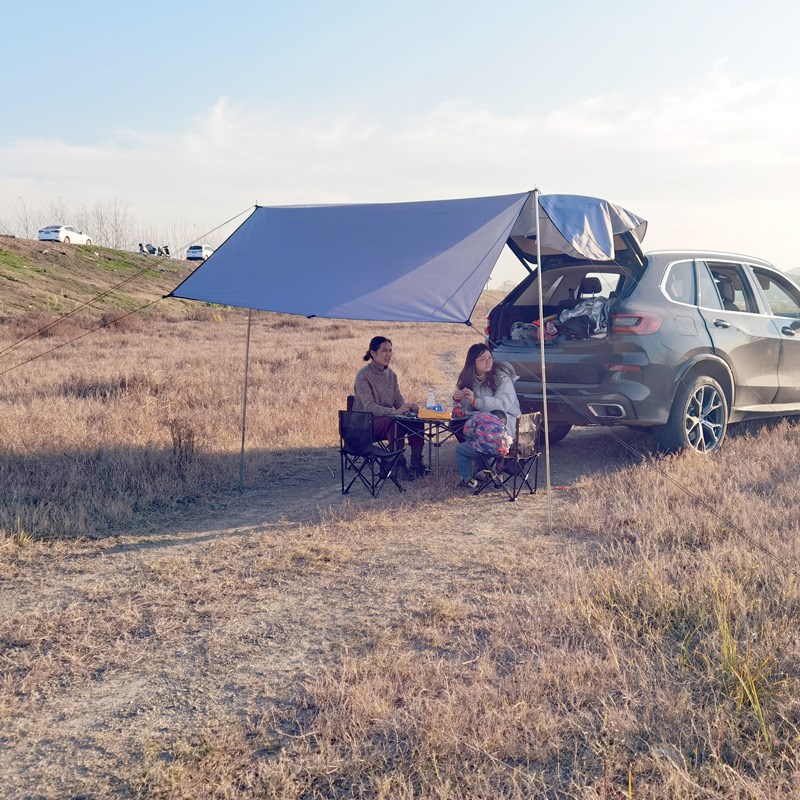 厂家直供车载遮阳棚侧边凉棚户外野营车尾帐suv车边帐篷侧帐天幕
