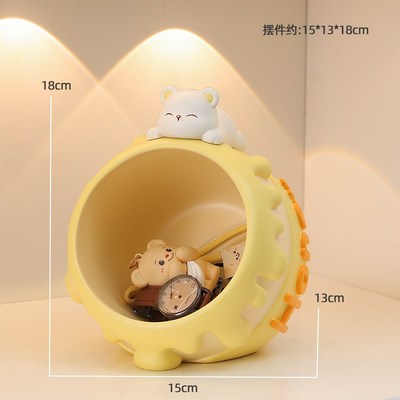 高级感小众家居树脂摆件 玄关整理收纳茶几客厅办公桌面装饰礼品