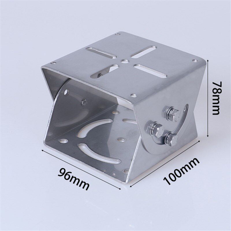 监控立杆万向鸭嘴支架器材加厚2mm云台304不锈钢支架室外监控配件