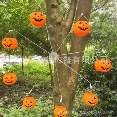 Rotating windmill bird feeder 旋转南瓜骷髅头喂鸟器装饰风车