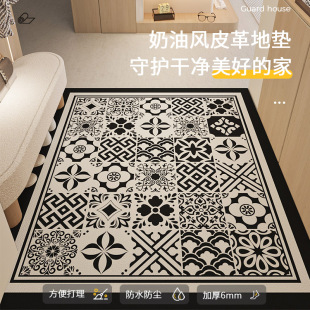 入户门地垫轻奢高级玄关地垫pvc可裁H剪家用进门可擦洗门口地垫