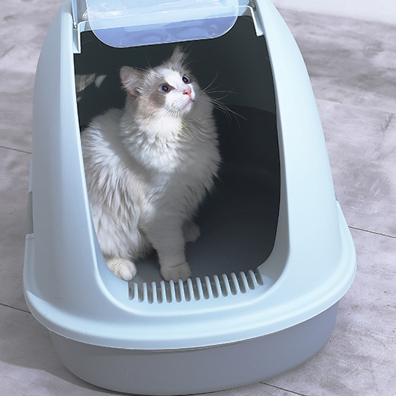 猫砂盆超大号全封闭式前掀式猫咪厕所特大防臭缅因巨型.沙盆子用