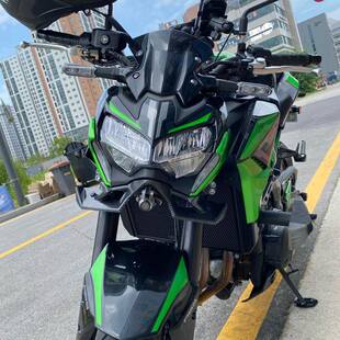 川崎Z900定风翼20-22碳纤维车头下唇扰流罩导流罩 摩托车改装配件