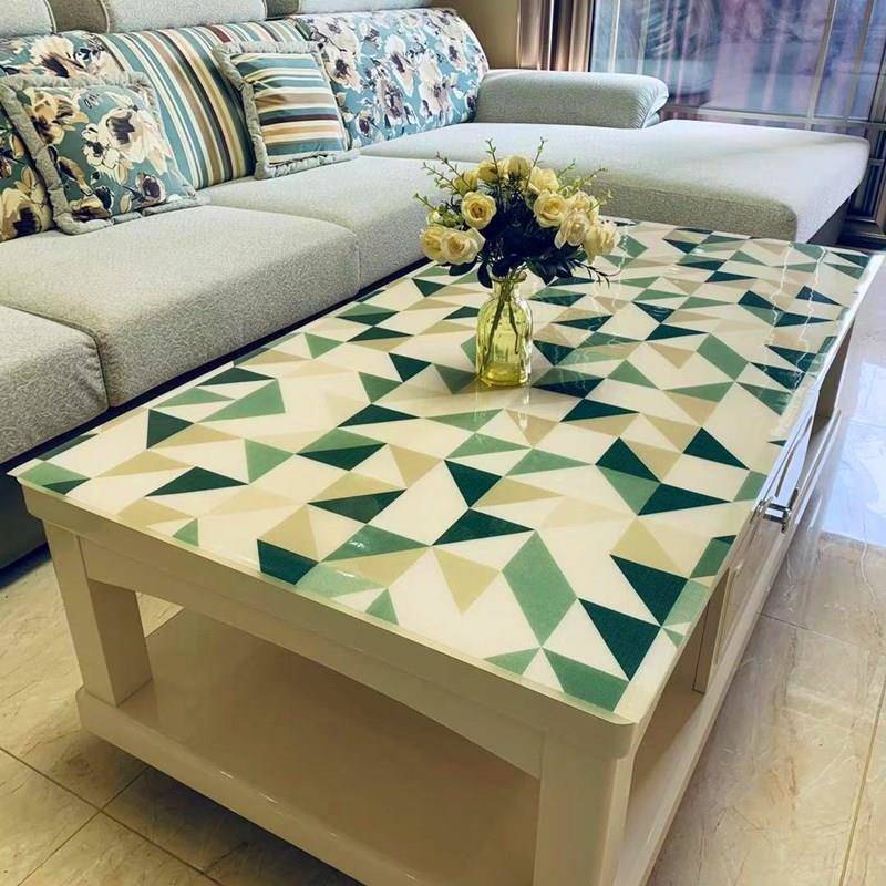 北欧桌布PVC防水防烫防油免洗餐桌垫家用软塑料玻璃彩色茶几垫子