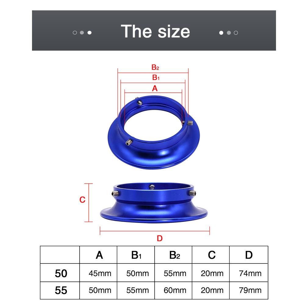 尼比改装KEIHIN 竞赛PWK PE化油器空滤进气口集风杯喇叭口50 55mm