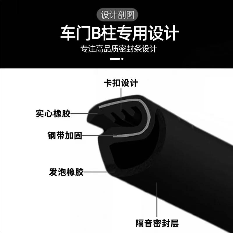 零跑T03/B01/C01/B10/C10/C16/C11/S01A柱B柱C柱中控台隔音密封条
