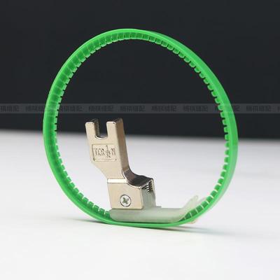 平车塑料高低滚轮压脚0.10.2止口明线压脚工业缝纫机带圈高低压脚