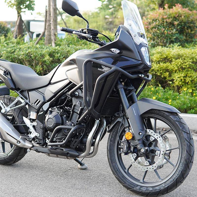 适用本田NX400护杠上下全包围保险杆改装碳钢防撞杆后货架尾箱架