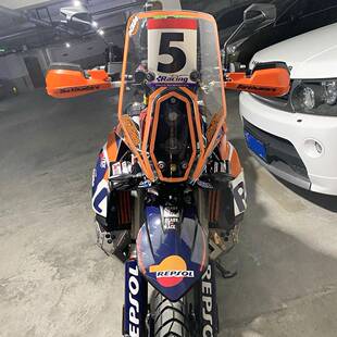 适用KTM390 790ADV摩托车改装挡风护手防摔加高防风铝合金护弓罩
