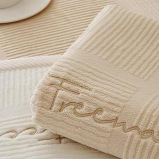 CIMO冬季毛绒沙发垫秋冬款防滑坐垫子真皮沙发专用套罩沙发巾定制