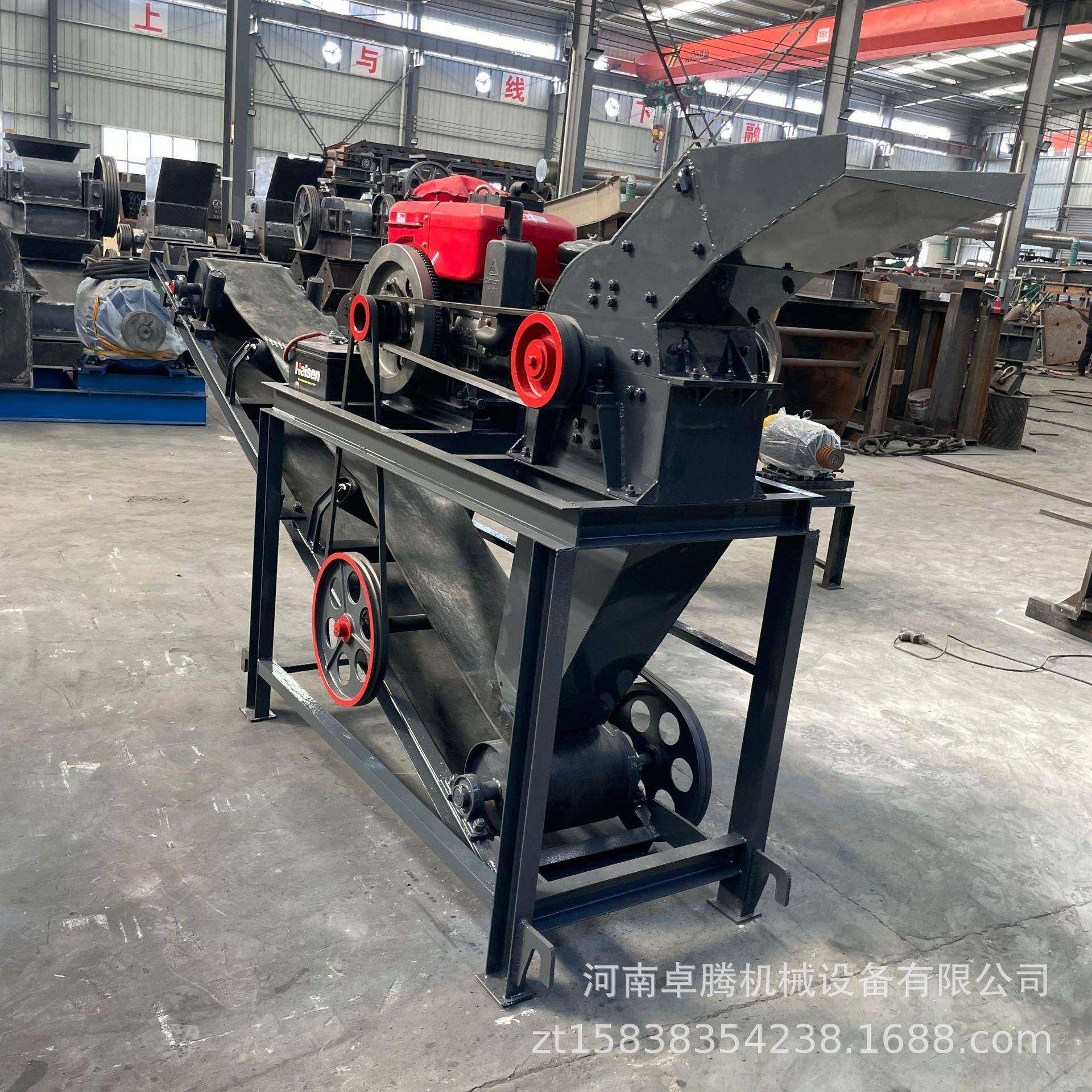 小型移动式锤式制砂机柴油版建筑垃圾石灰石锤式破碎机花岗岩锤破,机械设备,破碎机,淘宝优惠券,粉丝福利购,淘宝优惠卷