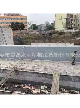 景观闸坝底横轴翻板闸河道治理调水蓄水液压启闭机钢坝闸防洪泄洪