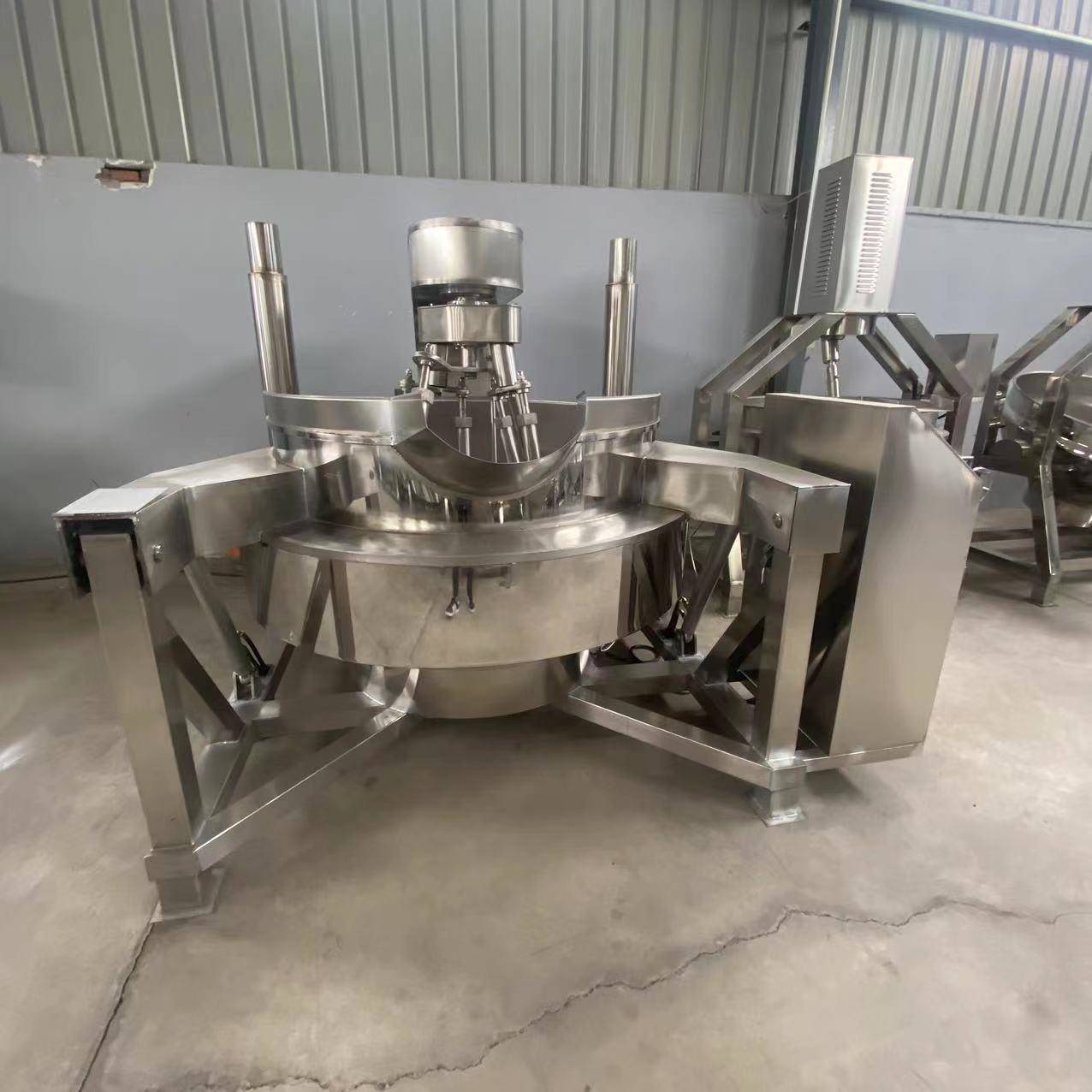 牌熬酱化糖锅炒中药电磁炒锅多爪全自动炒锅