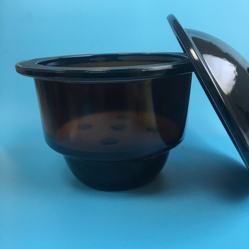 棕色玻璃干燥器240 300 350mm送瓷板 避光真空干燥器 玻璃密封罐