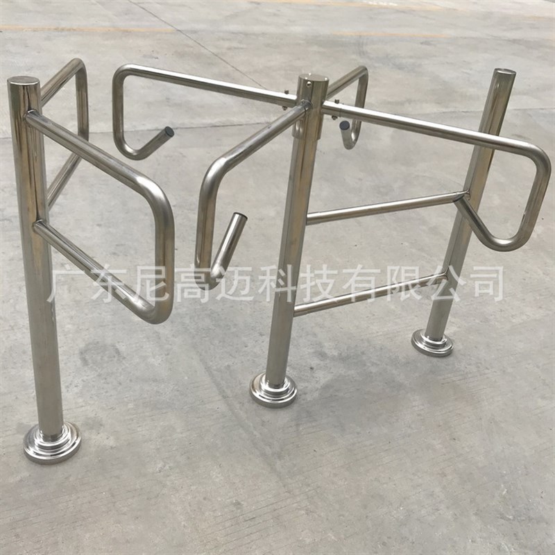 景区入口人行通道旋转挡闸机 不锈钢简约半高十字单向转闸 旋转门