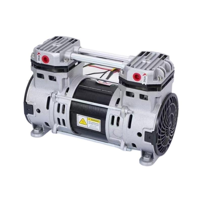 领创880W无油空压机机头活塞式打气泵2级铜线低音大流量厂家直销