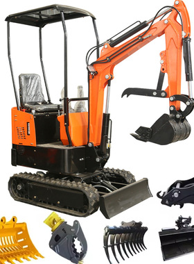工厂直供1000kg迷你挖掘机 1ton履带挖掘机EPA/欧5认证出口欧美