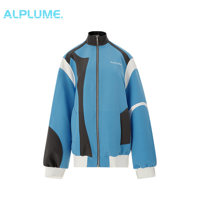 ALPLUME拼接撞色立领夹克卫衣