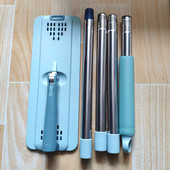 通用刮刮拖把杆配件替换布头平板拖加粗懒人免手洗3312 38厘米