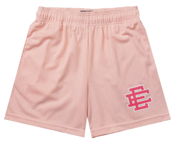 thumbnail for EE pink mesh shorts