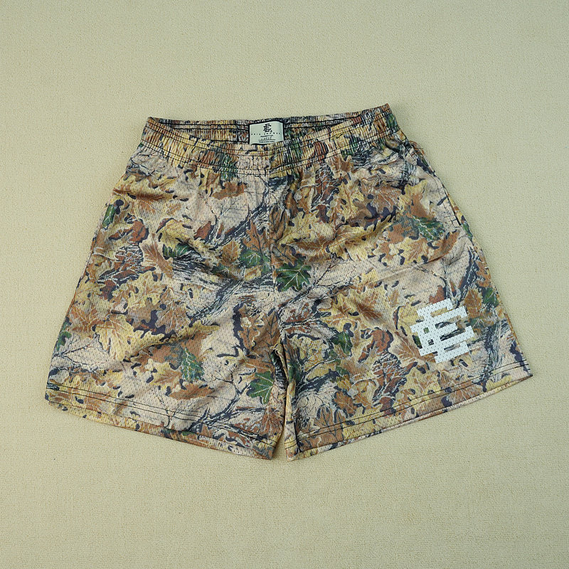 thumbnail for Leaf camouflage simple logo mesh shorts