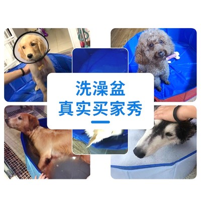 宠物洗澡盆可折叠大型犬金毛狗狗用品游泳池浴缸洗澡桶洗猫咪浴盆