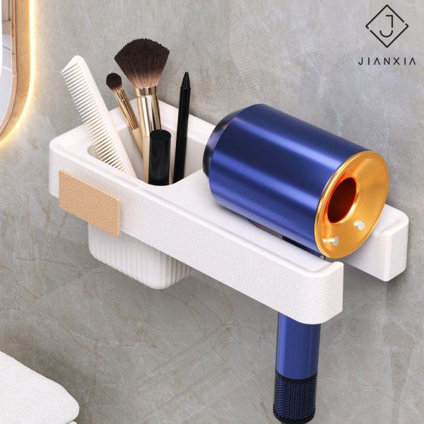 建厦吹风机置物架免打孔卫生间电吹风挂架浴室壁挂多功能收纳支架,家庭/个人清洁工具,吹风机置物架,淘宝优惠券,粉丝福利购,淘宝优惠卷