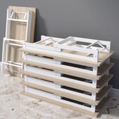 培训桌椅折叠办公桌会议长条桌椅组合条形现代学生折叠双人课桌椅