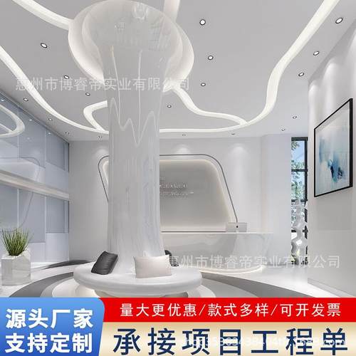 玻璃钢装饰柱子售楼处罗马柱喇叭造型包柱工厂景观雕塑商场围柱