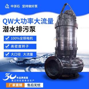 600WQ大流量排污泵潜水提升泵大功率排污泵污泥排水泵160KW潜污泵