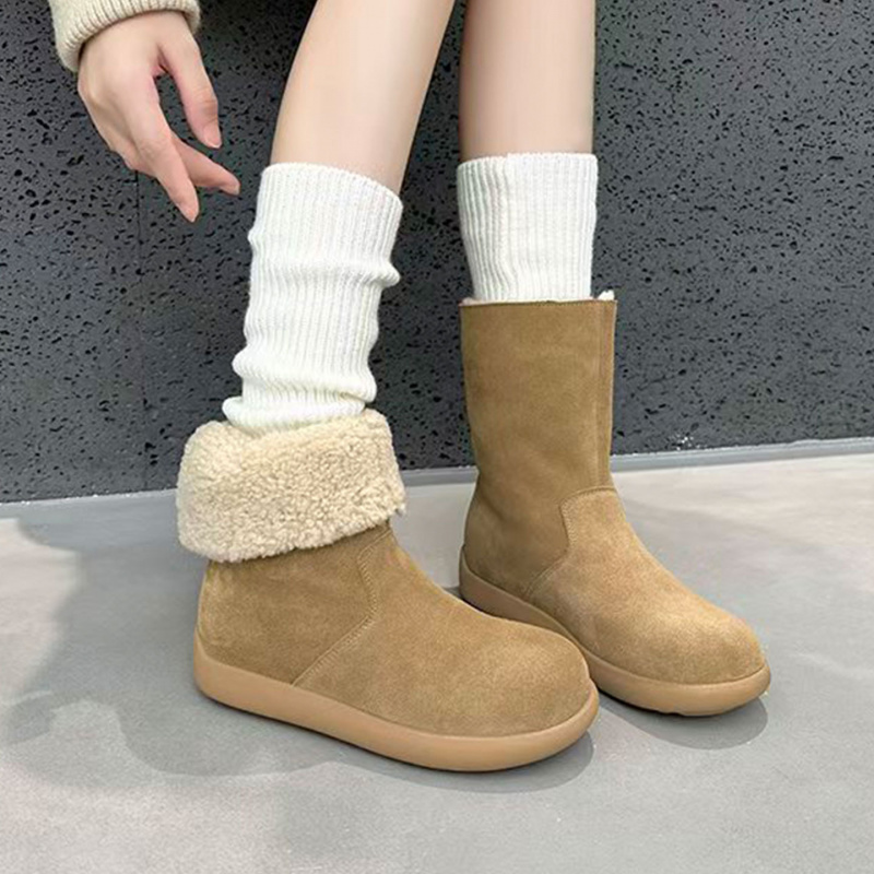 冬季加厚毛毛鞋女款保暖雪地靴