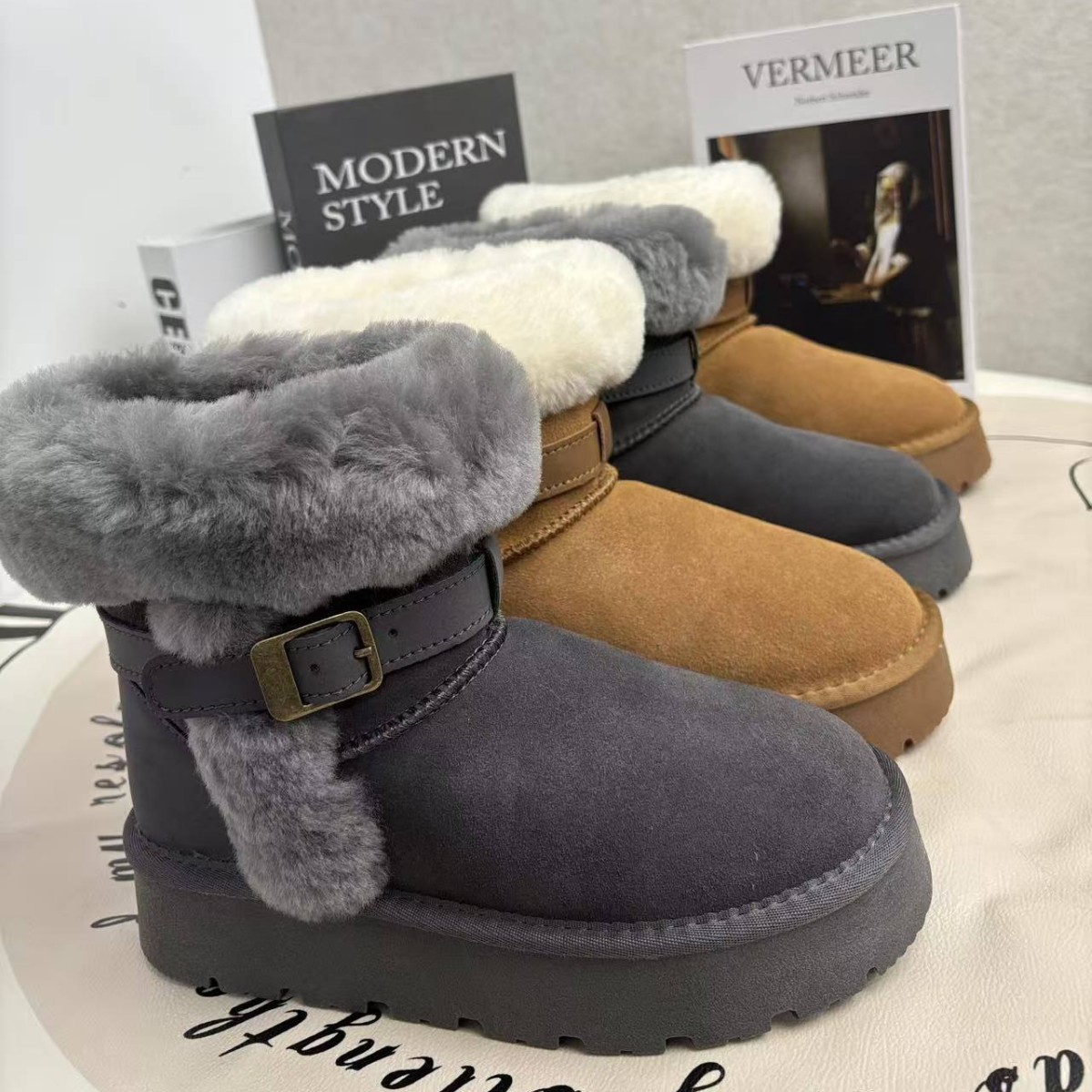 冬季厚底保暖雪地靴40