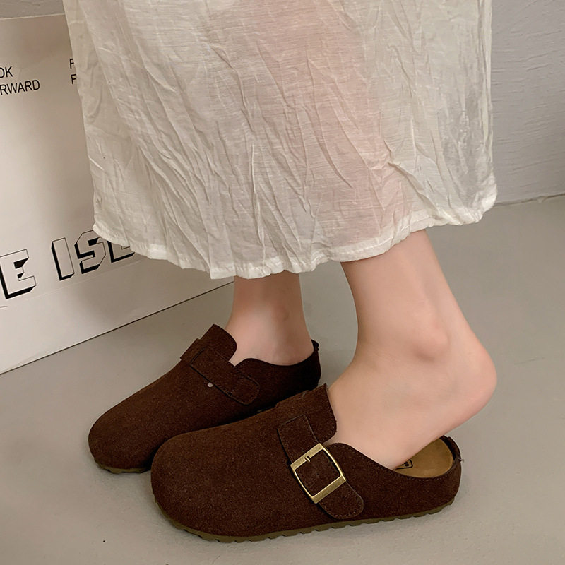 厚底鞋女鞋子秋季外穿一脚蹬懒人女单鞋包单鞋子拖鞋其他拖鞋单鞋