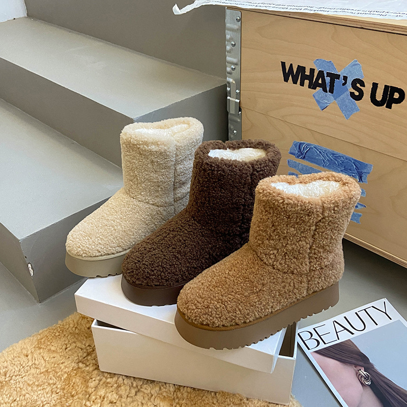 超软毛松糕厚底雪地靴