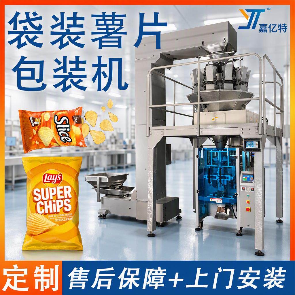 全自动立式薯片包装机 袋装零食颗粒制袋包装机 翻领式薯条包装机